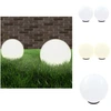 Image de vidaXL Lampes de jardin LED 2 pcs. Sphérique 40 cm PMMA - Éclairage extérieur