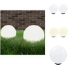 Image de vidaXL Lampes de jardin LED 2 pcs. Sphérique 30 cm PMMA - Éclairage extérieur