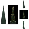 Image de vidaXL Sapin de Noël Pop-Up artificiel avec éclairage Vert 150 cm - Sapins de Noël