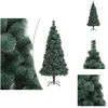 Image de vidaXL Sapin de Noël artificiel avec support Vert 240 cm PET - Sapins de Noël