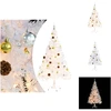 Image de vidaXL Sapin de Noël artificiel avec éclairage & boules blanc 150 cm - Sapins de Noël