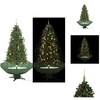 Image de vidaXL Sapin de Noël à neige avec pied parapluie Vert 190 cm - Sapins de Noël