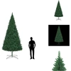 Image de vidaXL Arbre de Noël artificiel 400 cm vert - Sapins de Noël