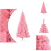 Image de vidaXL Arbre de Noël artificiel avec support Rose 180 cm PVC - Sapins de Noël