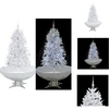 Image de vidaXL Sapin de Noël à neige avec pied parapluie blanc 170 cm - Sapins de Noël