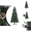 Image de vidaXL Arbre de Noël artificiel avec support Vert 120 cm PVC - Sapins de Noël