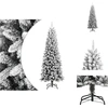 Image de vidaXL Sapin de Noël artificiel enneigé 240 cm PVC&PE - Sapins de Noël