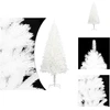 Image de vidaXL Sapin de Noël artificiel Aiguilles naturelles Blanc 240 cm - Sapins de Noël