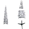 Image de vidaXL Sapin de Noël Pop-Up artificiel argent 120 cm PET - Sapins de Noël