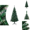 Image de vidaXL Arbre de Noël artificiel pointes irisées vert 240 cm PVC - Sapins de Noël