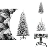 Image de vidaXL Sapin de Noël artificiel enneigé 150 cm PVC&PE - Sapins de Noël