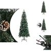 Image de vidaXL Arbre de Noël artificiel avec support Vert 240 cm PVC - Sapins de Noël