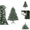 Image de vidaXL Sapin de Noël artificiel avec support 180 cm PVC - Sapins de Noël
