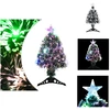 Image de vidaXL Sapin de Noël avec éclairage Vert et blanc 64cm fibre de verre - Sapins de Noël