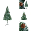 Image de vidaXL Sapin de Noël artificiel avec pommes de pin 180 cm - Sapins de Noël