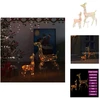 Image de vidaXL Famille de rennes LED Décoration de Noël Acrylique 160 LED Multicolore - Eclairage de Noël