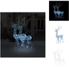 Image de vidaXL Rennes LED 2 pcs. Acrylique 120 cm Blanc Froid - Eclairage de Noël