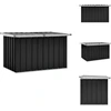 Image de vidaXL Coffre de jardin Anthracite 109 x 67 x 65 cm - Coffres de jardin