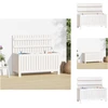 Image de vidaXL Coffre de jardin Blanc 108x42,5x54 cm Pin massif - Coffres de jardin