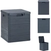 Image de vidaXL Boîte de rangement de jardin 90 L Anthracite - Boîtes de jardin