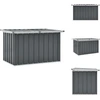 Image de vidaXL Coffre de jardin Gris 109 x 67 x 65 cm - Coffres de jardin