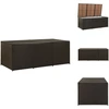 Image de vidaXL Boîte de jardin Poly Rattan 180x90x70 cm Marron - Boîtes de jardin