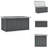 Image de vidaXL Coffre de jardin Gris 129 x 67 x 65 cm - Coffres de jardin