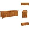 Image de vidaXL Boîte de rangement de jardin 175x50x58 cm en bois massif d'acacia - Boîtes de jardin
