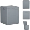 Image de vidaXL Boîte de rangement de jardin 90 L Gris PP Rotin - Boîtes de jardin