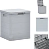 Image de vidaXL Boîte de rangement de jardin 90 L gris clair - Boîtes de jardin
