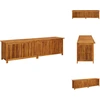 Image de vidaXL Boîte de rangement de jardin 200x50x58 cm en bois massif d'acacia - Boîtes de jardin