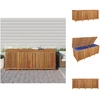 Image de vidaXL Coffre de jardin 200x80x75 cm Bois massif acacia - Coffres de jardin