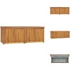 Image de vidaXL Coffre de jardin 150x50x55 cm bois massif teck - Coffres de jardin