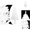 Image de vidaXL Sapin de Noël artificiel Aiguilles naturelles blanc 120 cm - Sapins de Noël