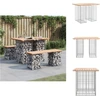 Image de vidaXL Banc de jardin en gabions 100x70x72 cm Pin massif - Bancs de jardin