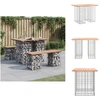 Image de vidaXL Banc de jardin en gabions 100x70x72 cm bois massif Douglas - Bancs de jardin