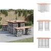 Image de vidaXL Banc de jardin en gabions 100x102x72 cm bois massif Douglas - Bancs de jardin