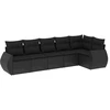 Image de vidaXL Ensemble de salon de jardin 6 pièces avec coussins noir poly rotin