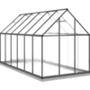 Image de vidaXL Serre avec cadre de fondation anthracite 334x169x202 cm Alu