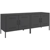 Image de vidaXL Armoires TV 2 pcs. noir 68x39x50,5 cm acier