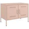 Image de vidaXL Armoire TV rose 68x39x50,5 cm Acier