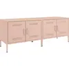 Image de vidaXL Armoires TV 2 pcs. Rose 68x39x50,5 cm Acier