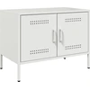 Image de vidaXL Armoire TV blanche 68x39x50,5 cm Acier