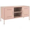 Image de vidaXL Armoire TV rose 100,5x39x50,5 cm Acier