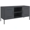 Image de vidaXL Armoire TV anthracite 100,5x39x50,5 cm Acier
