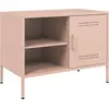 Image de vidaXL Armoire TV rose 68x39x50,5 cm Acier