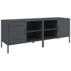Image de vidaXL Armoires TV 2 pcs. Anthracite 68x39x50,5 cm Acier