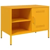 Image de vidaXL Armoire TV jaune moutarde 68x39x50,5 cm Acier