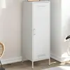 Image de vidaXL Highboard blanc 36x39x113 cm acier