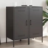 Image de vidaXL Sideboards 2 pcs. noir 36x39x79 cm acier